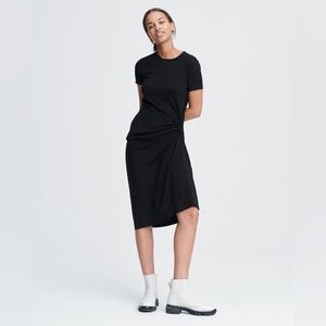 🔥🔥🔥NEW Rag & Bone Ina Black Midi Dress